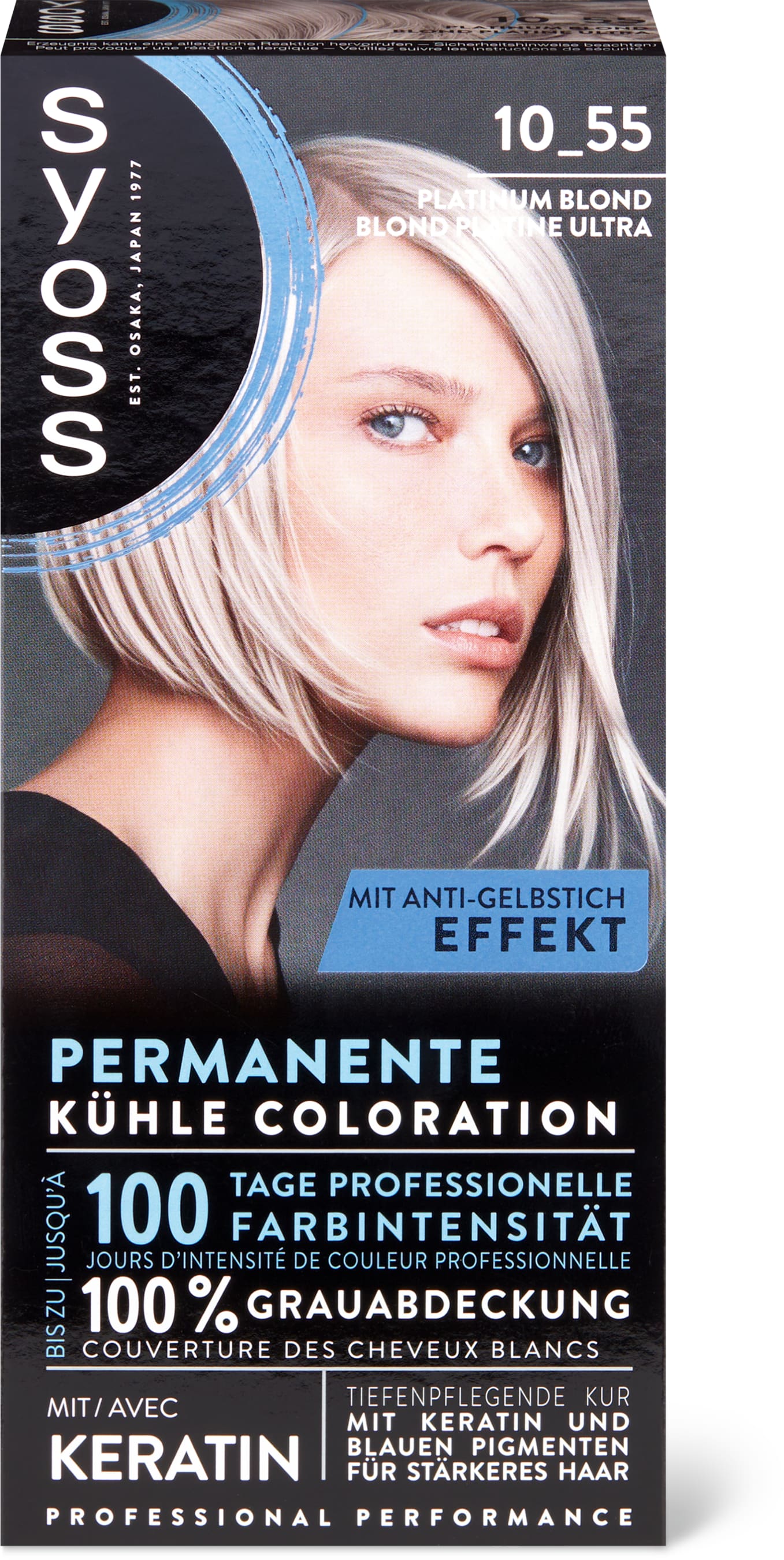 Syoss Colorazione 10.55 biondo platino, permanente